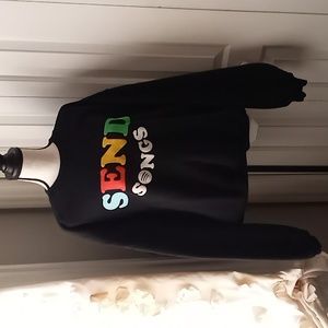 Madhappy X Spotify "Send Songs" Rare Collab Sweatshirt Sz L Black